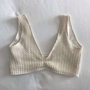 NWOT Montce Kim bone crochet top